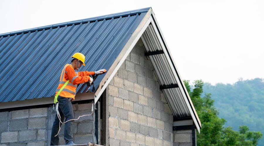 Professional metal roof installation in Ash, NC